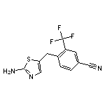 4-[(2-amino-1,3-thiazol-5-yl)methyl]-3-(trifluoromethyl)benzonitrile