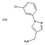 [1-(3-chlorophenyl)-1H-pyrazol-4-yl]methanamine hydrochloride