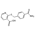 2-{[4-(aminocarbonyl)benzyl]thio}nicotinic acid