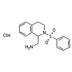 [2-(benzenesulfonyl)-1,2,3,4-tetrahydroisoquinolin-1-yl]methanamine hydrochloride