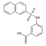 3-(naphthalene-2-sulfonamido)benzoic acid