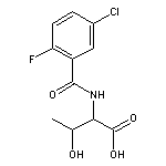 2-[(5-chloro-2-fluorophenyl)formamido]-3-hydroxybutanoic acid