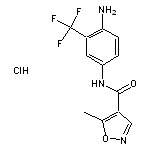 N-[4-amino-3-(trifluoromethyl)phenyl]-5-methyl-1,2-oxazole-4-carboxamide hydrochloride