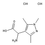 2-amino-2-(1,3,5-trimethyl-1H-pyrazol-4-yl)acetic acid dihydrochloride