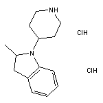 2-methyl-1-(piperidin-4-yl)-2,3-dihydro-1H-indole dihydrochloride