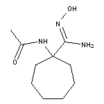 N-[1-(N’-hydroxycarbamimidoyl)cycloheptyl]acetamide