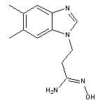 (1Z)-3-(5,6-dimethyl-1H-benzimidazol-1-yl)-N’-hydroxypropanimidamide