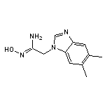 (1Z)-2-(5,6-dimethyl-1H-benzimidazol-1-yl)-N’-hydroxyethanimidamide