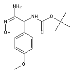 tert-butyl N-[(N’-hydroxycarbamimidoyl)(4-methoxyphenyl)methyl]carbamate