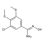 3-chloro-N’-hydroxy-4,5-dimethoxybenzene-1-carboximidamide