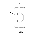 2-fluoro-4-sulfamoylbenzene-1-sulfonyl chloride