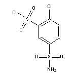 2-chloro-5-sulfamoylbenzene-1-sulfonyl chloride