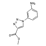 methyl 1-(3-aminophenyl)-1H-1,2,3-triazole-4-carboxylate