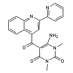 6-amino-1,3-dimethyl-5-{[2-(pyridin-2-yl)quinolin-4-yl]carbonyl}-1,2,3,4-tetrahydropyrimidine-2,4-dione