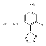 3-fluoro-4-(1H-pyrazol-1-yl)aniline dihydrochloride