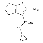 2-amino-N-cyclopropyl-4H,5H,6H-cyclopenta[b]thiophene-3-carboxamide