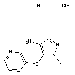 1,3-dimethyl-5-(pyridin-3-yloxy)-1H-pyrazol-4-amine dihydrochloride