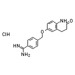 4-{[(2-oxo-1,2,3,4-tetrahydroquinolin-6-yl)oxy]methyl}benzene-1-carboximidamide hydrochloride