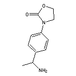 3-[4-(1-aminoethyl)phenyl]-1,3-oxazolidin-2-one