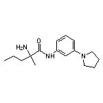 2-amino-2-methyl-N-[3-(pyrrolidin-1-yl)phenyl]pentanamide