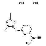 3-[(3,5-dimethyl-1H-pyrazol-1-yl)methyl]benzene-1-carboximidamide dihydrochloride