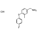 [4-(4-fluorophenoxy)-3-methylphenyl]methanamine hydrochloride