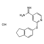 2-(2,3-dihydro-1H-inden-5-yloxy)pyridine-4-carboximidamide hydrochloride