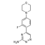 5-[2-fluoro-4-(morpholin-4-yl)phenyl]-1,2,4-triazin-3-amine