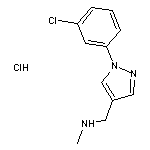 {[1-(3-chlorophenyl)-1H-pyrazol-4-yl]methyl}(methyl)amine hydrochloride