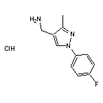 [1-(4-fluorophenyl)-3-methyl-1H-pyrazol-4-yl]methanamine hydrochloride