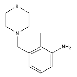 2-methyl-3-(thiomorpholin-4-ylmethyl)aniline