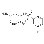 3-carbamoyl-2-[(3-fluorobenzene)sulfonamido]propanoic acid