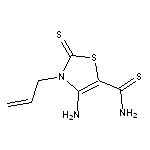 4-amino-3-(prop-2-en-1-yl)-2-sulfanylidene-2,3-dihydro-1,3-thiazole-5-carbothioamide