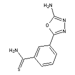 3-(5-amino-1,3,4-oxadiazol-2-yl)benzene-1-carbothioamide