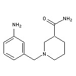 1-[(3-aminophenyl)methyl]piperidine-3-carboxamide