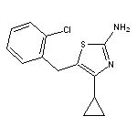 5-[(2-chlorophenyl)methyl]-4-cyclopropyl-1,3-thiazol-2-amine