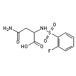 3-carbamoyl-2-[(2-fluorobenzene)sulfonamido]propanoic acid