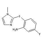 5-fluoro-2-[(1-methyl-1H-imidazol-2-yl)sulfanyl]aniline