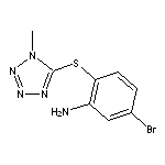 5-bromo-2-[(1-methyl-1H-1,2,3,4-tetrazol-5-yl)sulfanyl]aniline