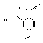 2-amino-2-(2,4-dimethoxyphenyl)acetonitrile hydrochloride