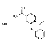 2-(2-methoxyphenoxy)pyridine-4-carboximidamide hydrochloride