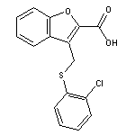 3-{[(2-chlorophenyl)sulfanyl]methyl}-1-benzofuran-2-carboxylic acid