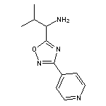 2-methyl-1-[3-(pyridin-4-yl)-1,2,4-oxadiazol-5-yl]propan-1-amine