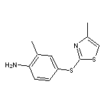 2-methyl-4-[(4-methyl-1,3-thiazol-2-yl)sulfanyl]aniline