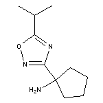 1-[5-(propan-2-yl)-1,2,4-oxadiazol-3-yl]cyclopentan-1-amine