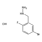 [(5-bromo-2-fluorophenyl)methyl]hydrazine hydrochloride