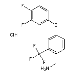 [4-(3,4-difluorophenoxy)-2-(trifluoromethyl)phenyl]methanamine hydrochloride