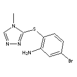 5-bromo-2-[(4-methyl-4H-1,2,4-triazol-3-yl)sulfanyl]aniline