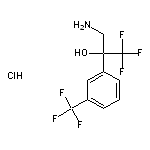 3-amino-1,1,1-trifluoro-2-[3-(trifluoromethyl)phenyl]propan-2-ol hydrochloride