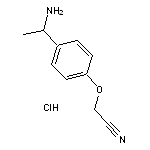 2-[4-(1-aminoethyl)phenoxy]acetonitrile hydrochloride